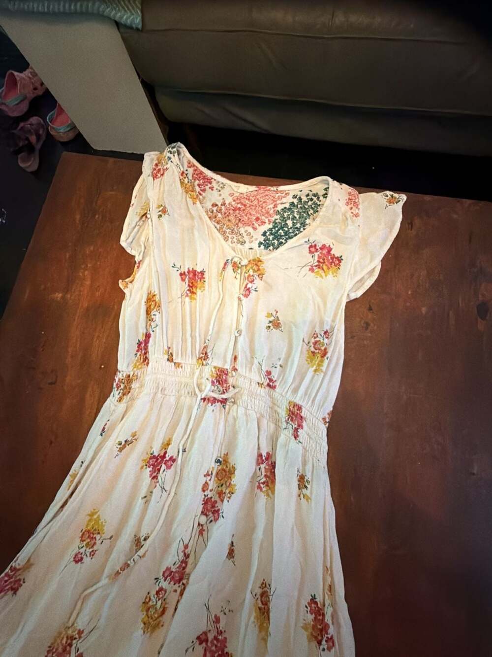 Lucky Brand Floral High-Low Maxi Dress Size M - Picture 2 of 4